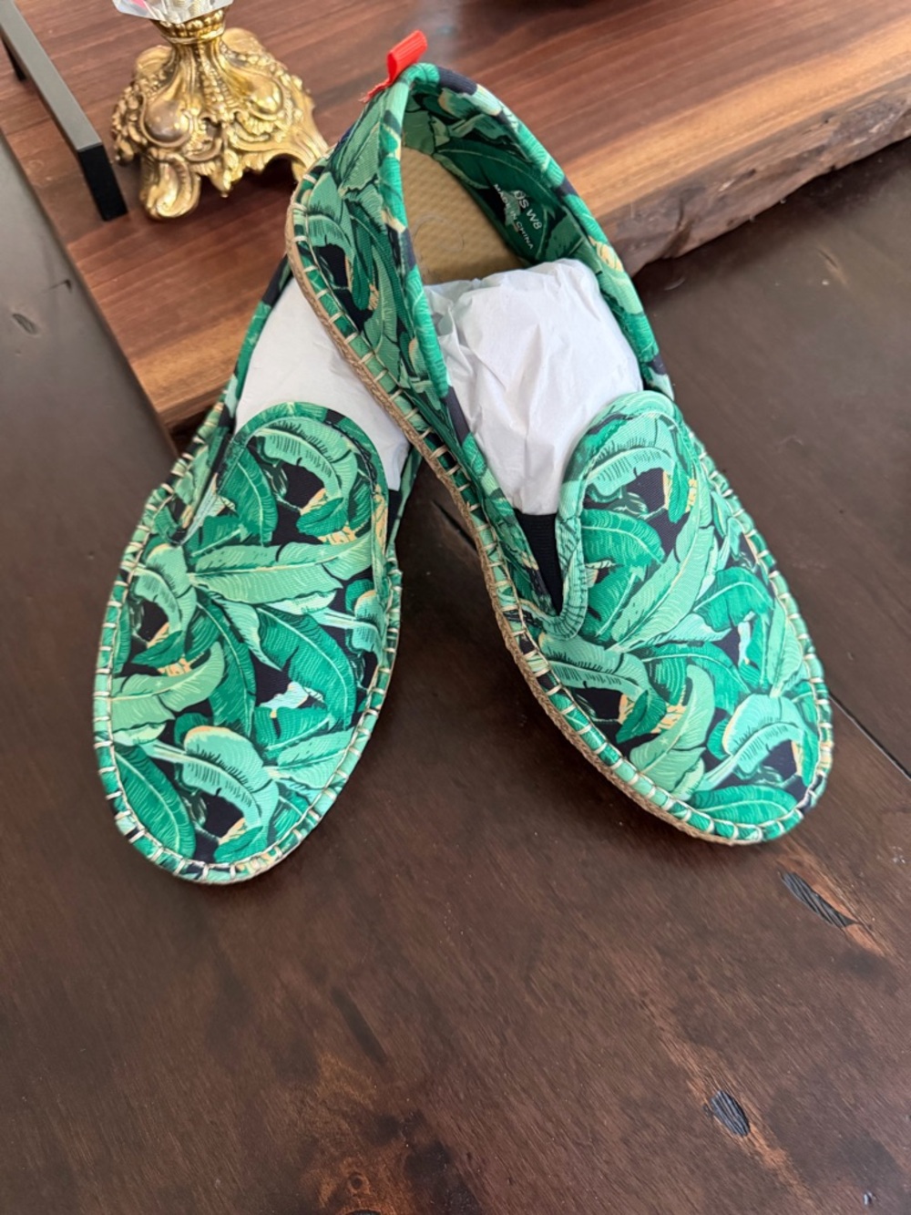 Sea Star Beachwear Green Tropical Slip-On Shoes
